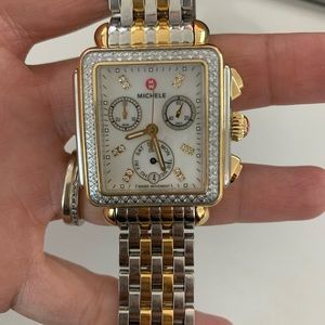 Updated - Michele Deco Diamond Chronograph Watch
